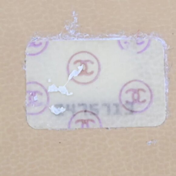 CHANEL CC Matelasse Chain Shoulder Bag Caviar Skin Leather Beige Vintage - Picture 16 of 16